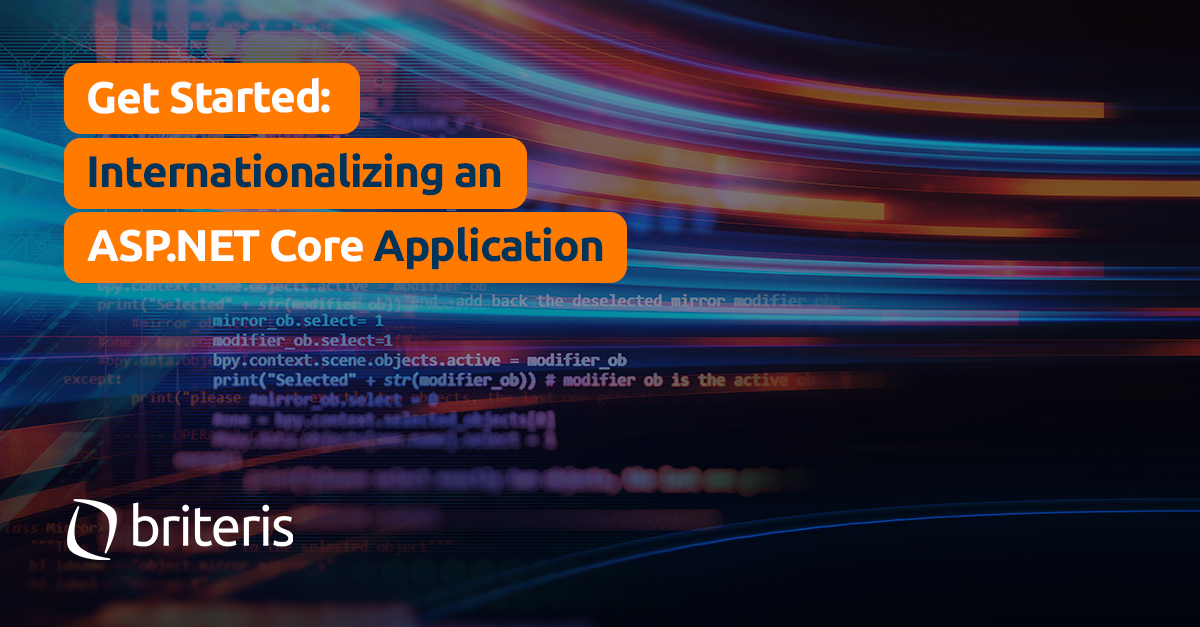 Get Started: Internationalizing An ASP.NET Core Application - Briteris ...